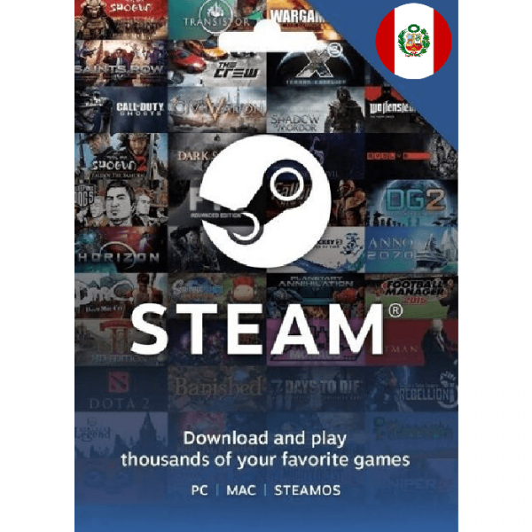 Compra tarjetas de regalo steam Peru al mejor precio